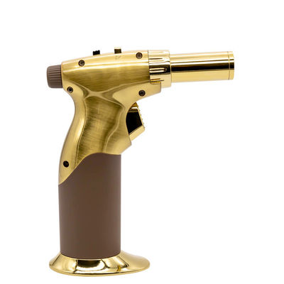 Zinc Alloy Pistol Shape Butane Blow Torch Lighter Cooking Searing