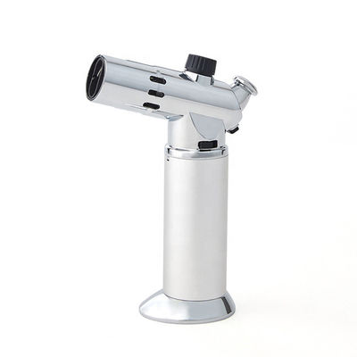 Two Burners Double Flame Torch Lighter Butane Gas Flow Control For Outdoor