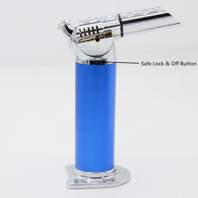 Adjustable Flame Refillable Culinary Blow Torch Kitchen Creme Brulee With Safety Lock