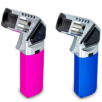 Windproof Straight Torch Blue Flame Lighter Refillable Butane Torch Kitchen Blow Lighter