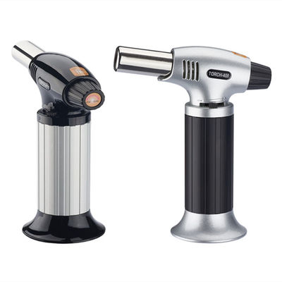 202g Refillable Flaming Butane Torch Lighter Mini Hand Held Blow Torch Cooking