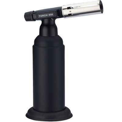 Kitchen Refillable Windproof Torch Lighters With Adjustable Flame 1300 Deg BBQ Cooking