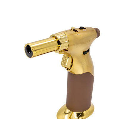 Zinc Alloy Pistol Shape Butane Blow Torch Lighter Cooking Searing