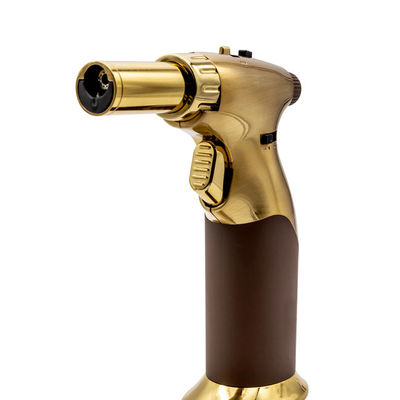 Zinc Alloy Pistol Shape Butane Blow Torch Lighter Cooking Searing