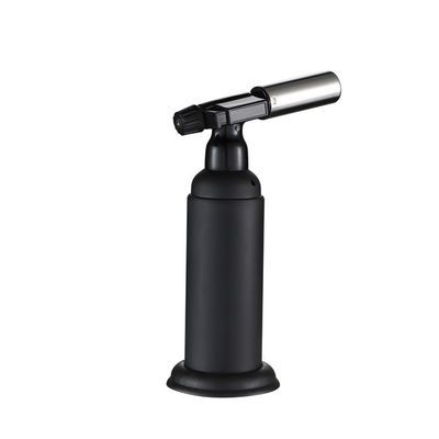 Adjustable Flame Butane Blow Torch with Safety Lock Single Flame Continuous Flame Mode Stainless Steel